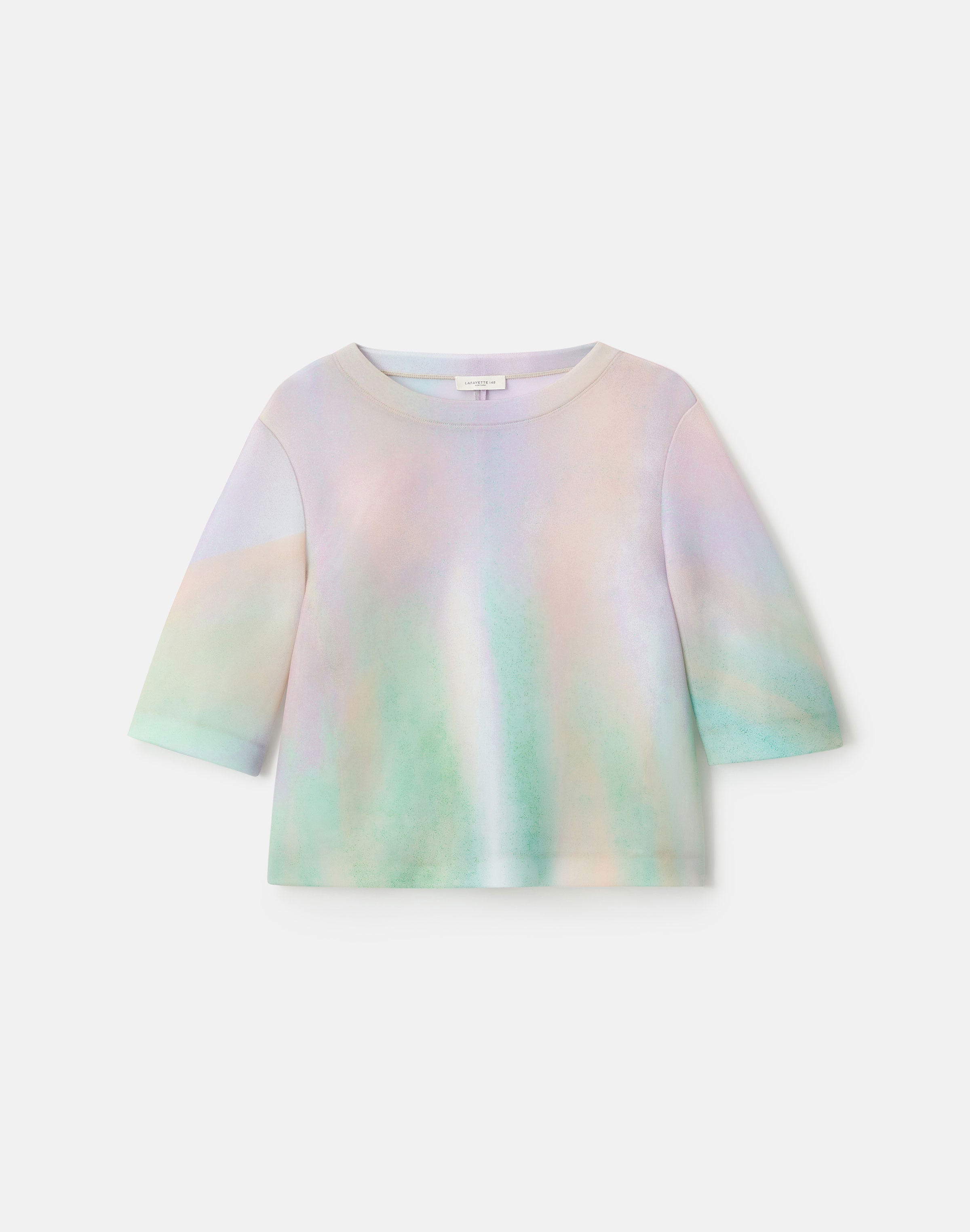 Aurora Print Neoprene T-Shirt