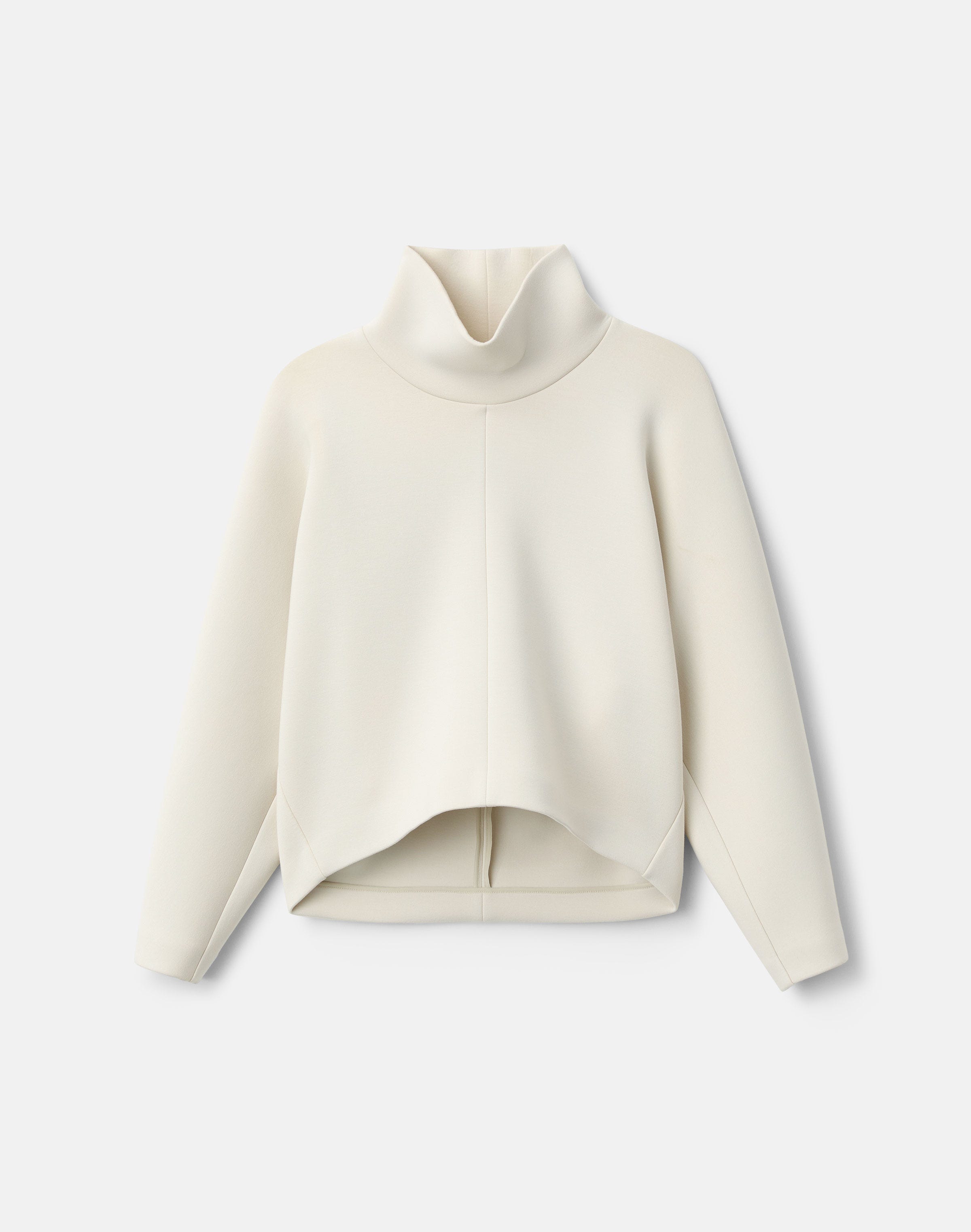 Structured Scuba Stand Collar Top