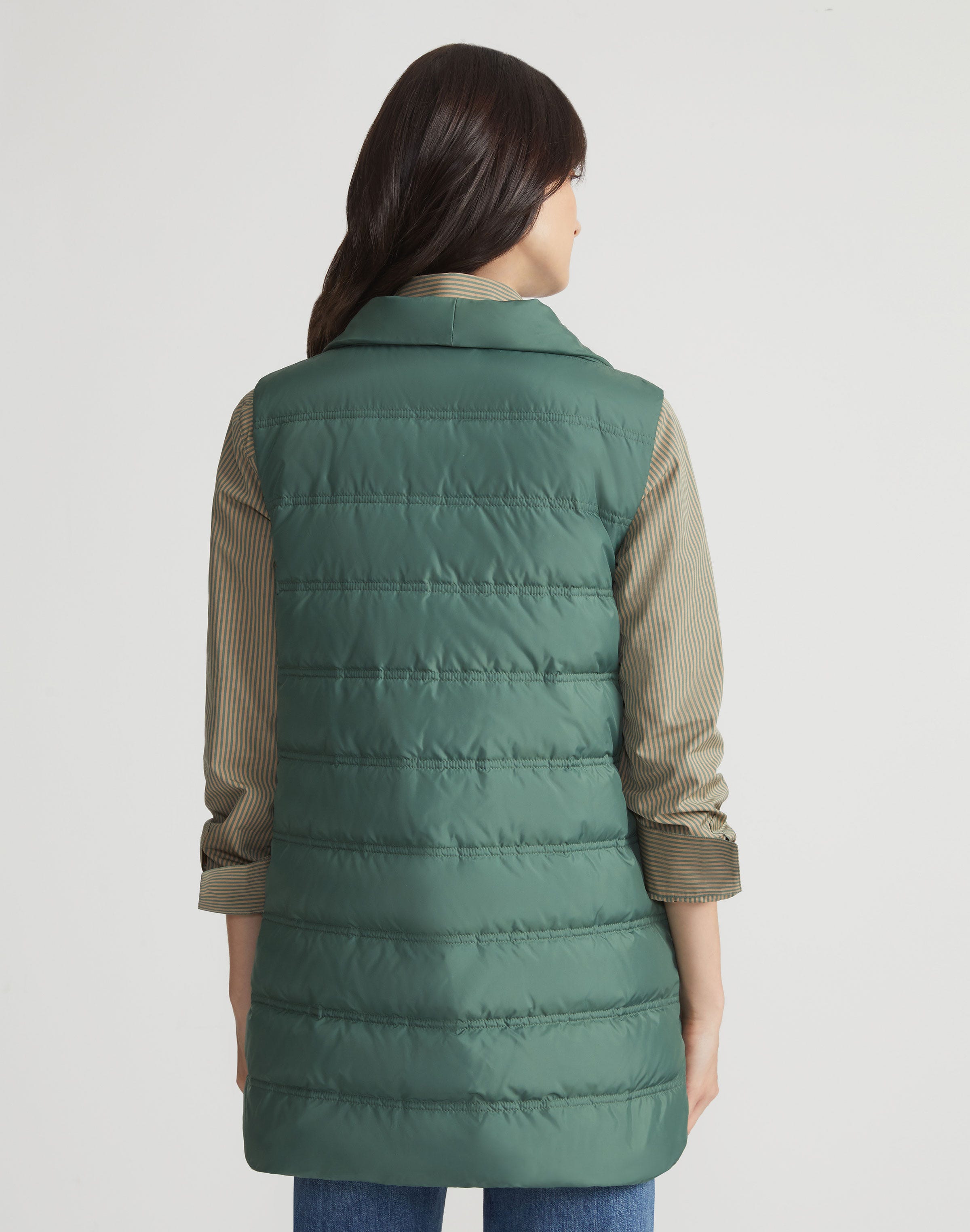 Petite Recycled Tech Reversible Down Vest