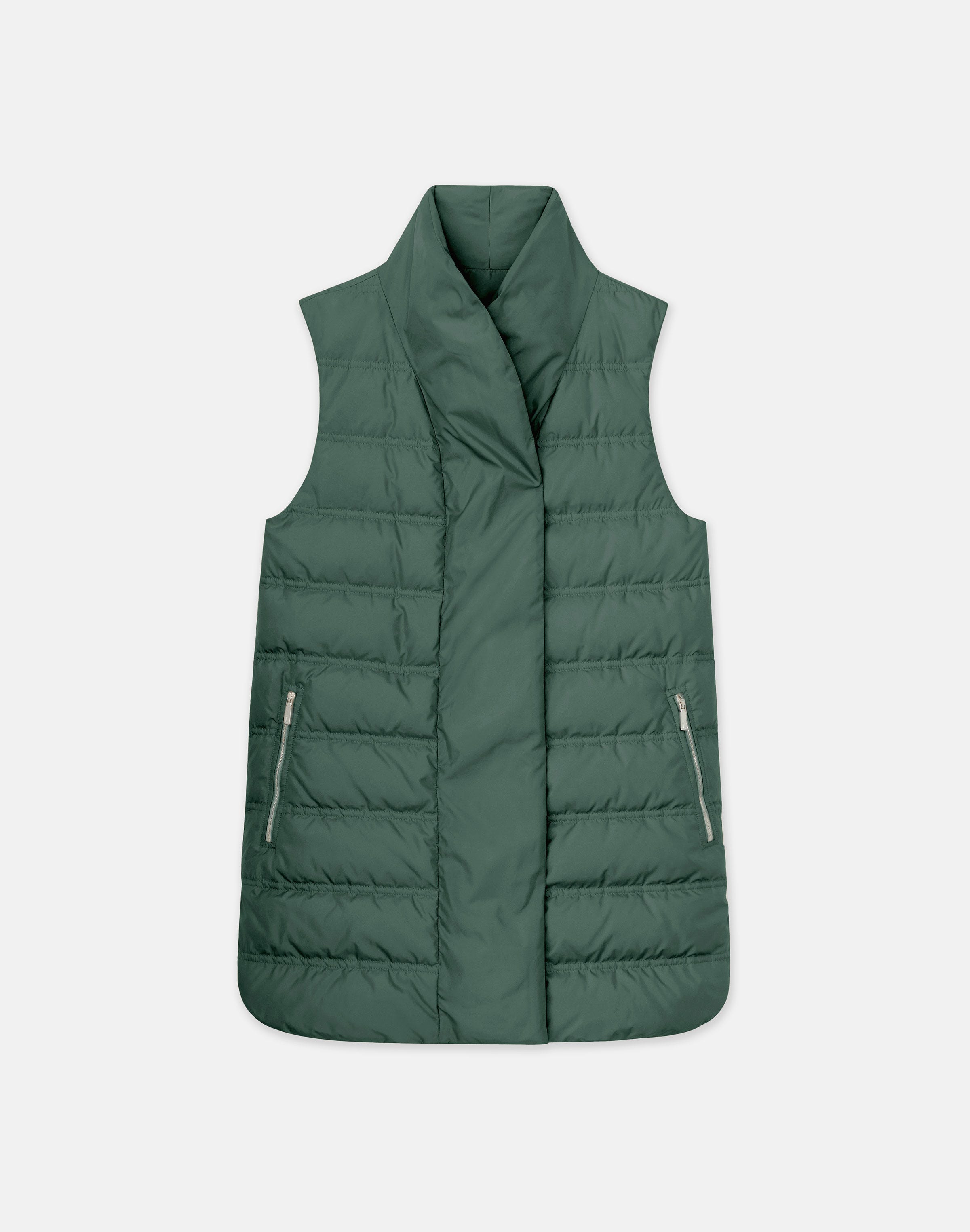 Petite Recycled Tech Reversible Down Vest