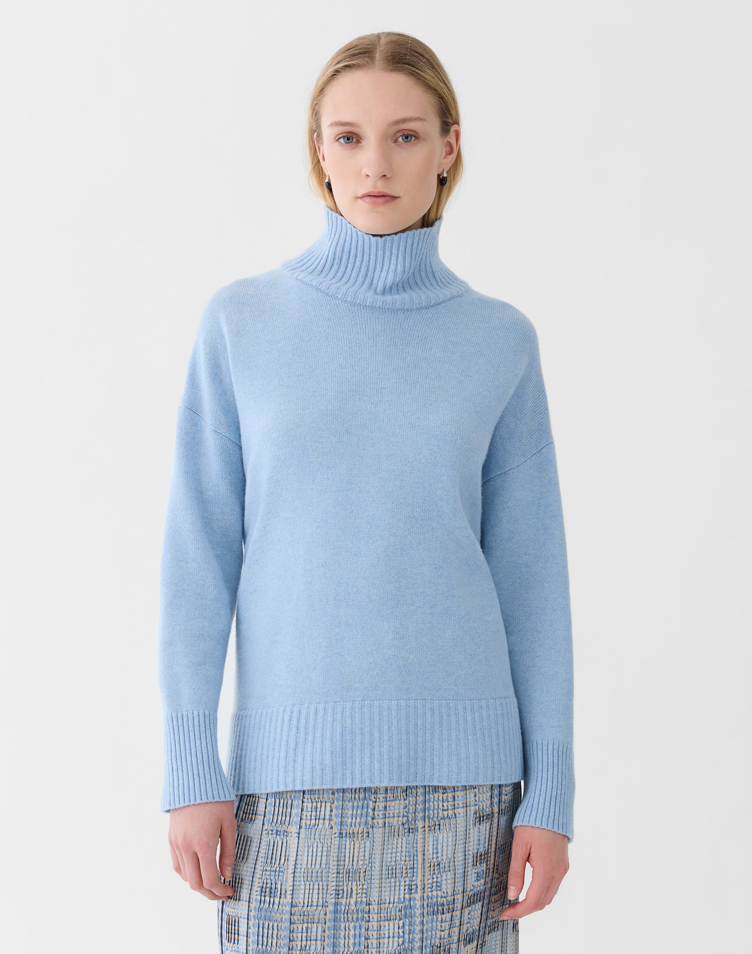 Cashmere Stand Collar Sweater