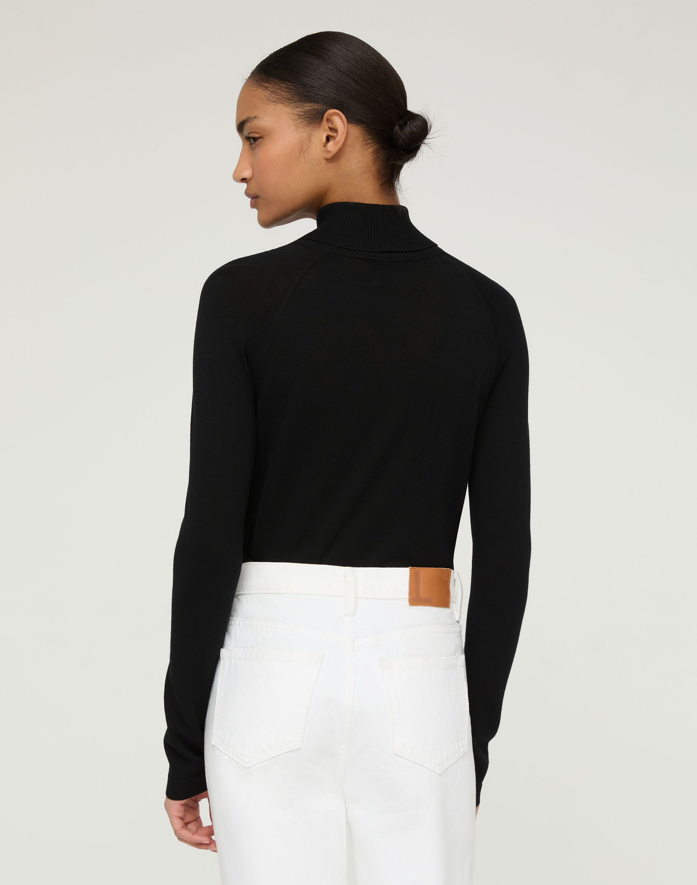 Plus-Size Responsible Matte Crepe Turtleneck Sweater