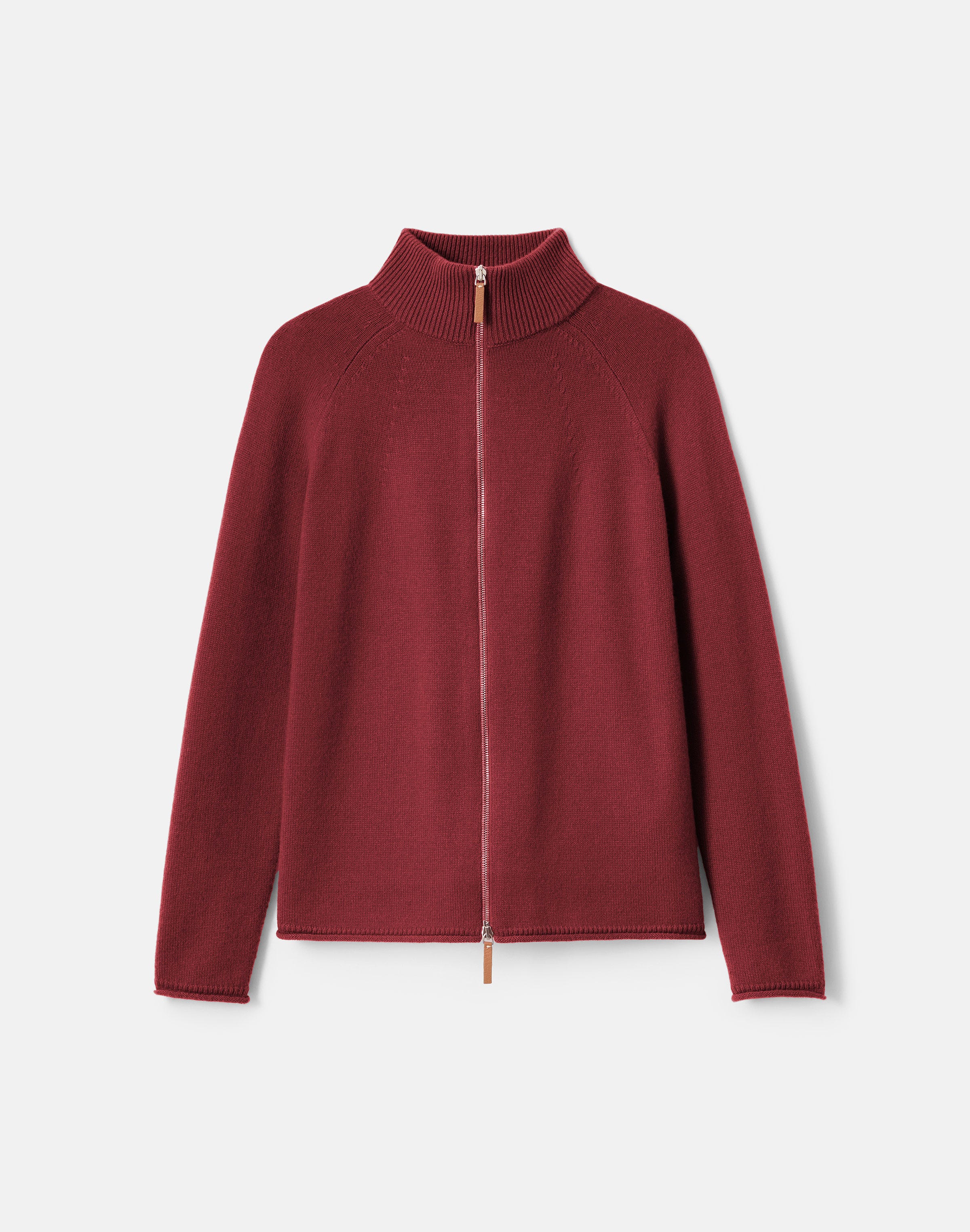 Petite Cashmere Zip Front Cardigan