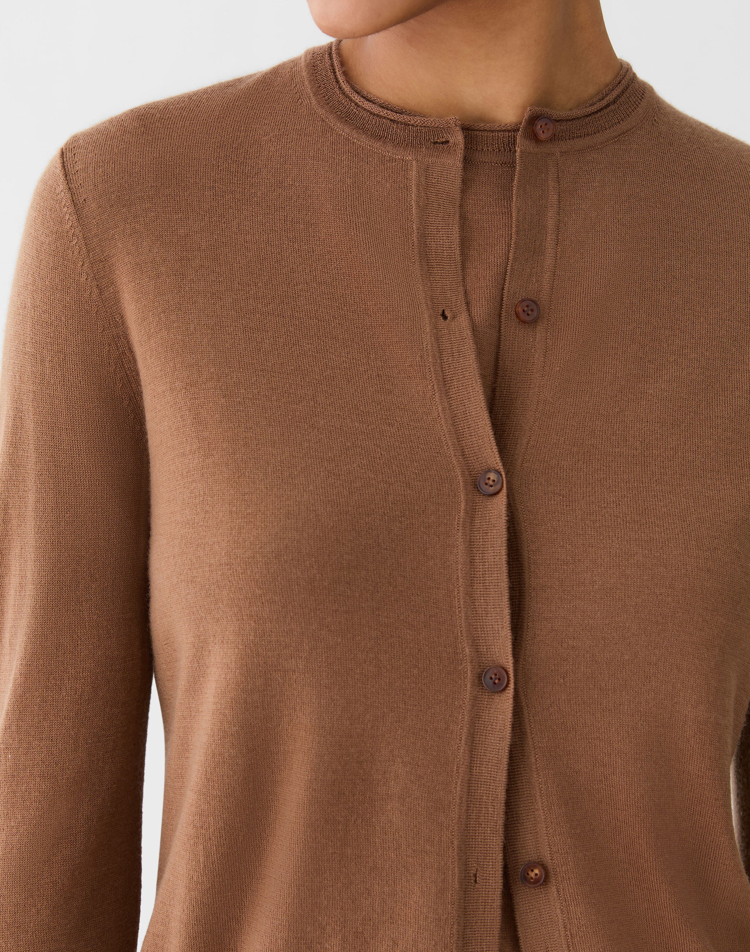 Petite Fine Gauge Cashmere Cardigan