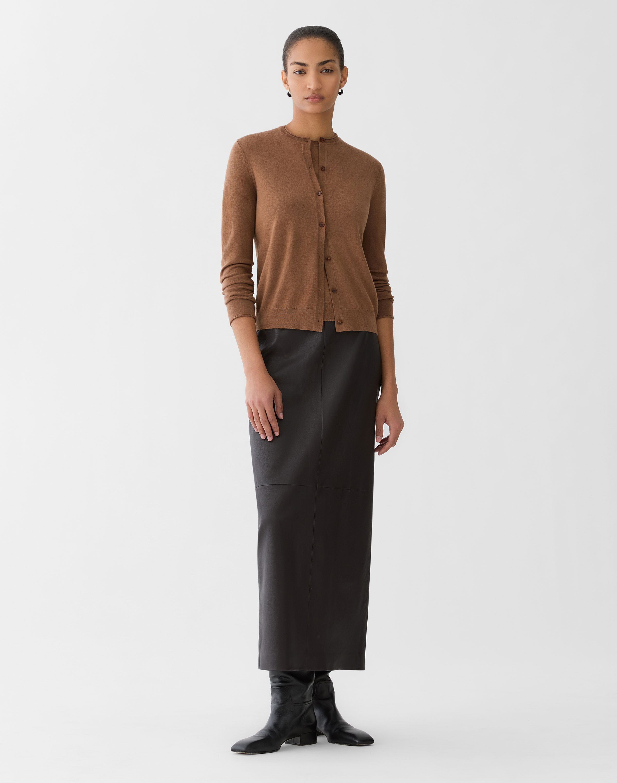 Petite Fine Gauge Cashmere Cardigan