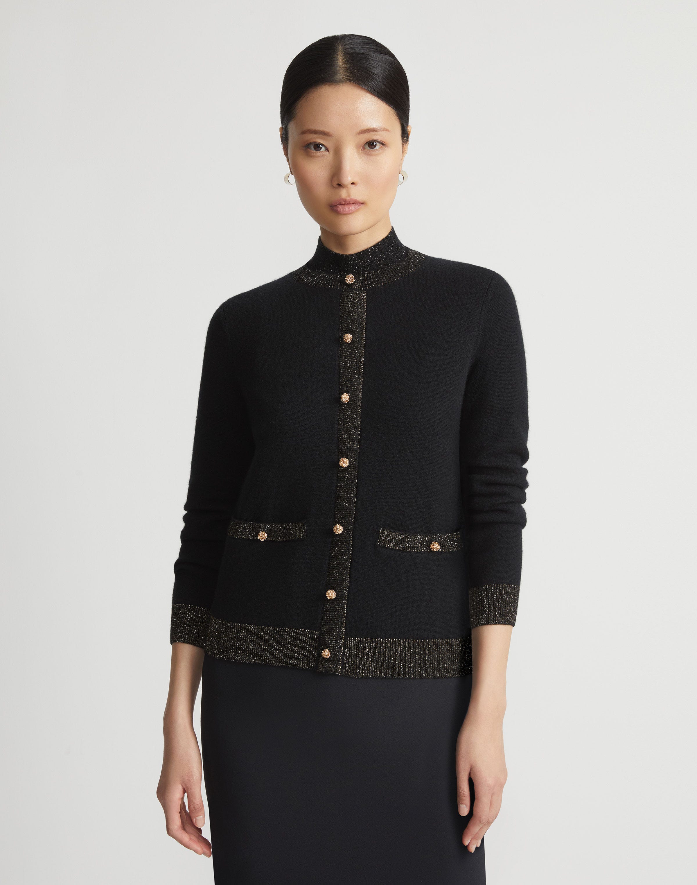Petite Cashmere Pocket Cardigan