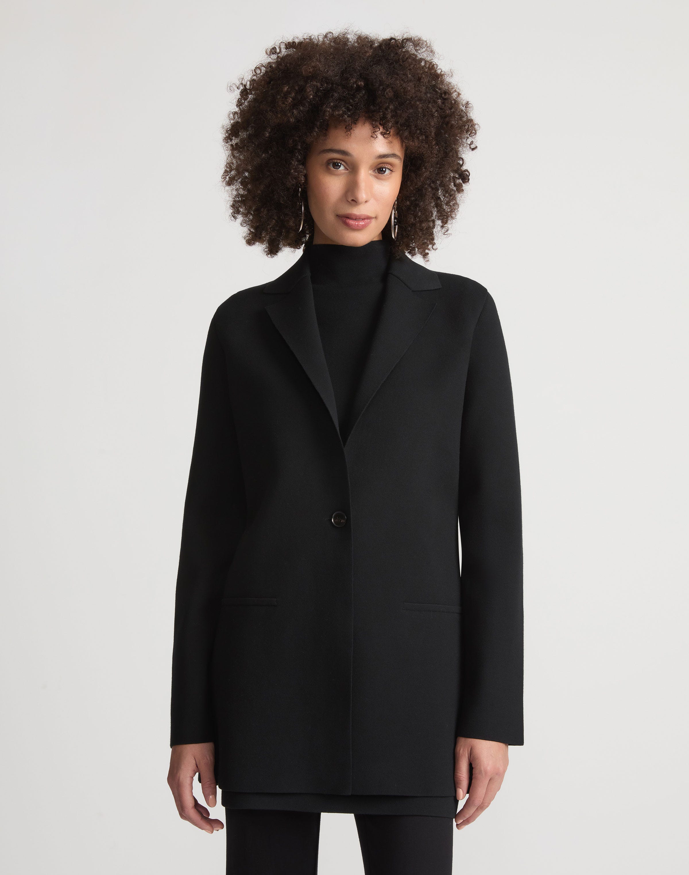 Petite Responsible Matte Crepe Knit Blazer