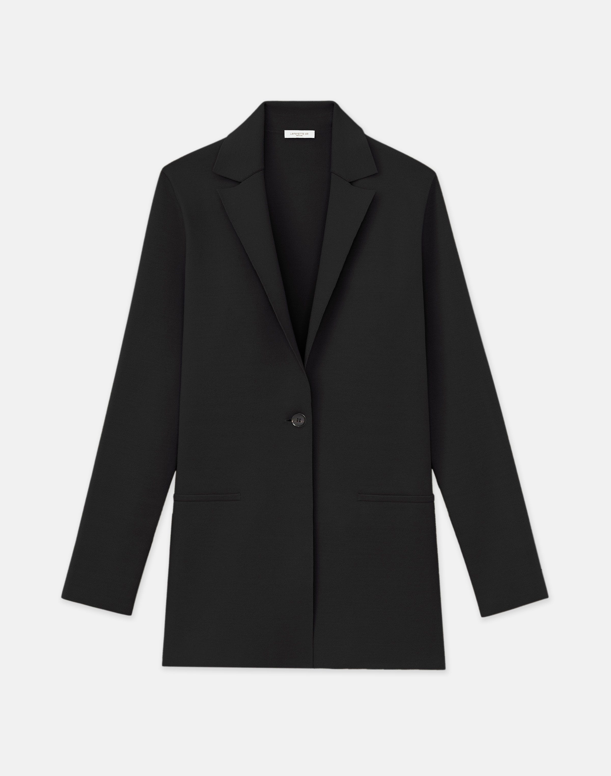 Petite Responsible Matte Crepe Knit Blazer