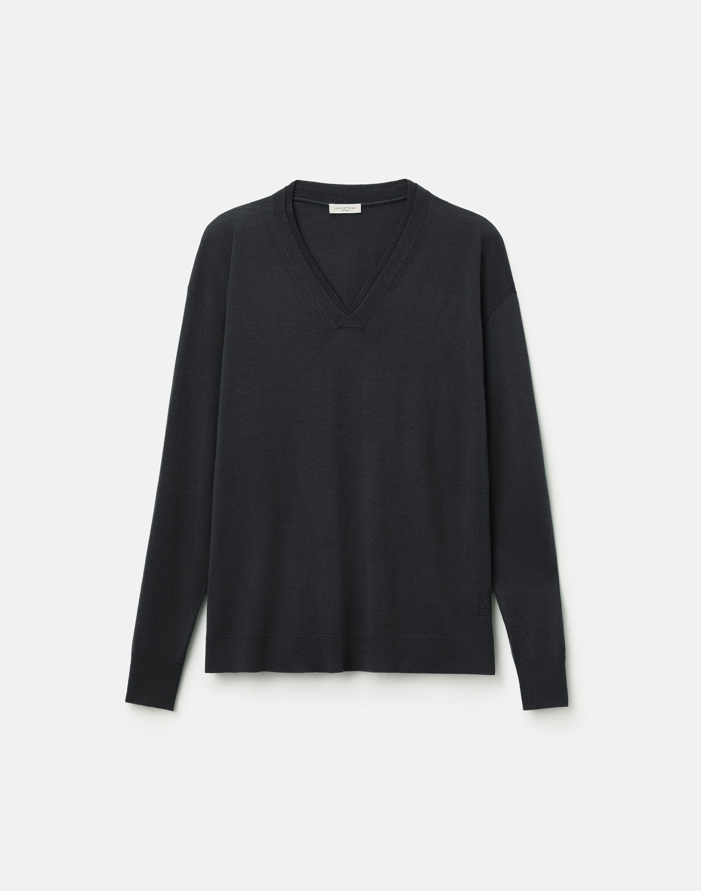 Petite Superfine Merino Wool V-Neck Sweater