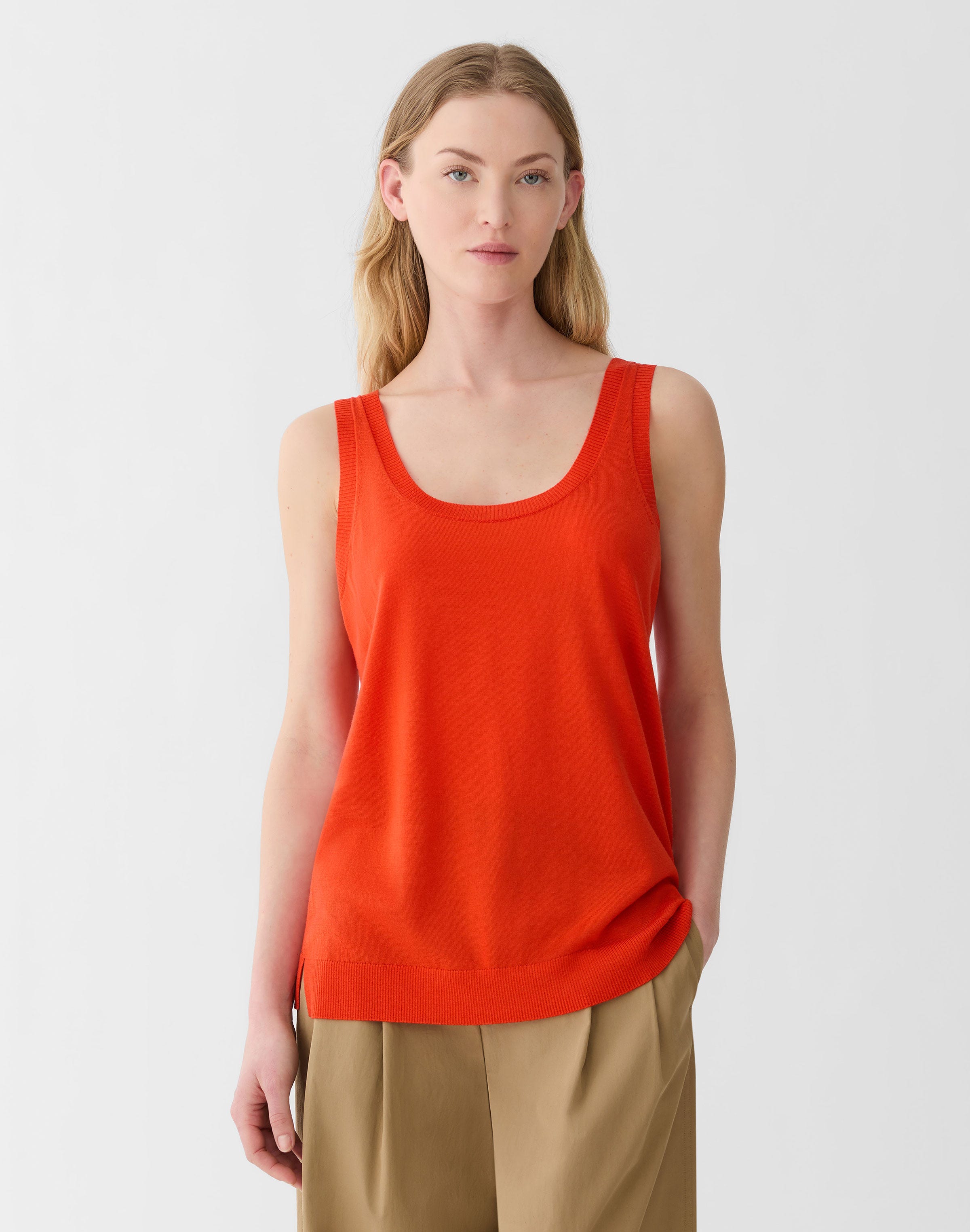 Petite Superfine Merino Wool Sweater Tank