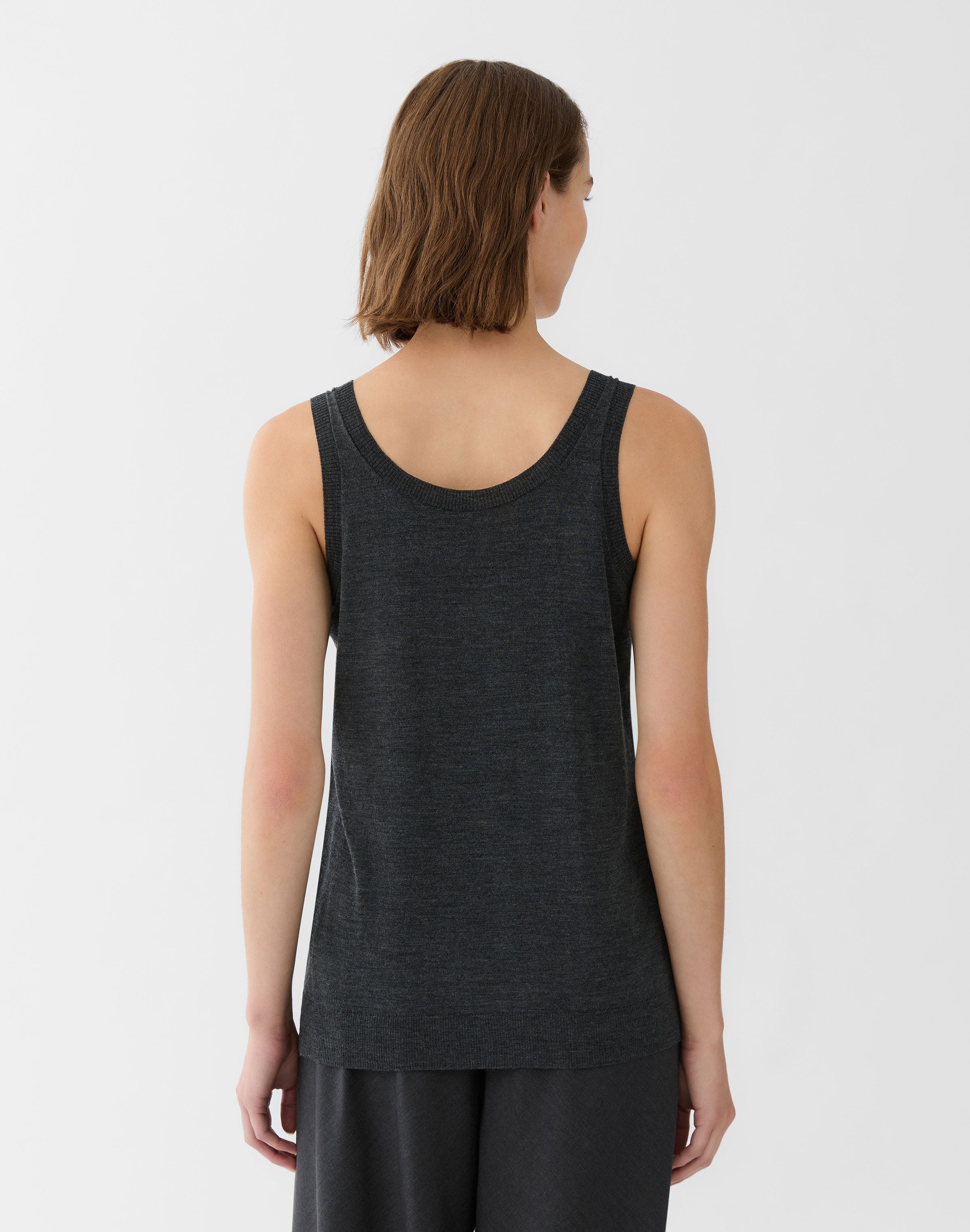 Plus-Size Superfine Merino Wool Sweater Tank