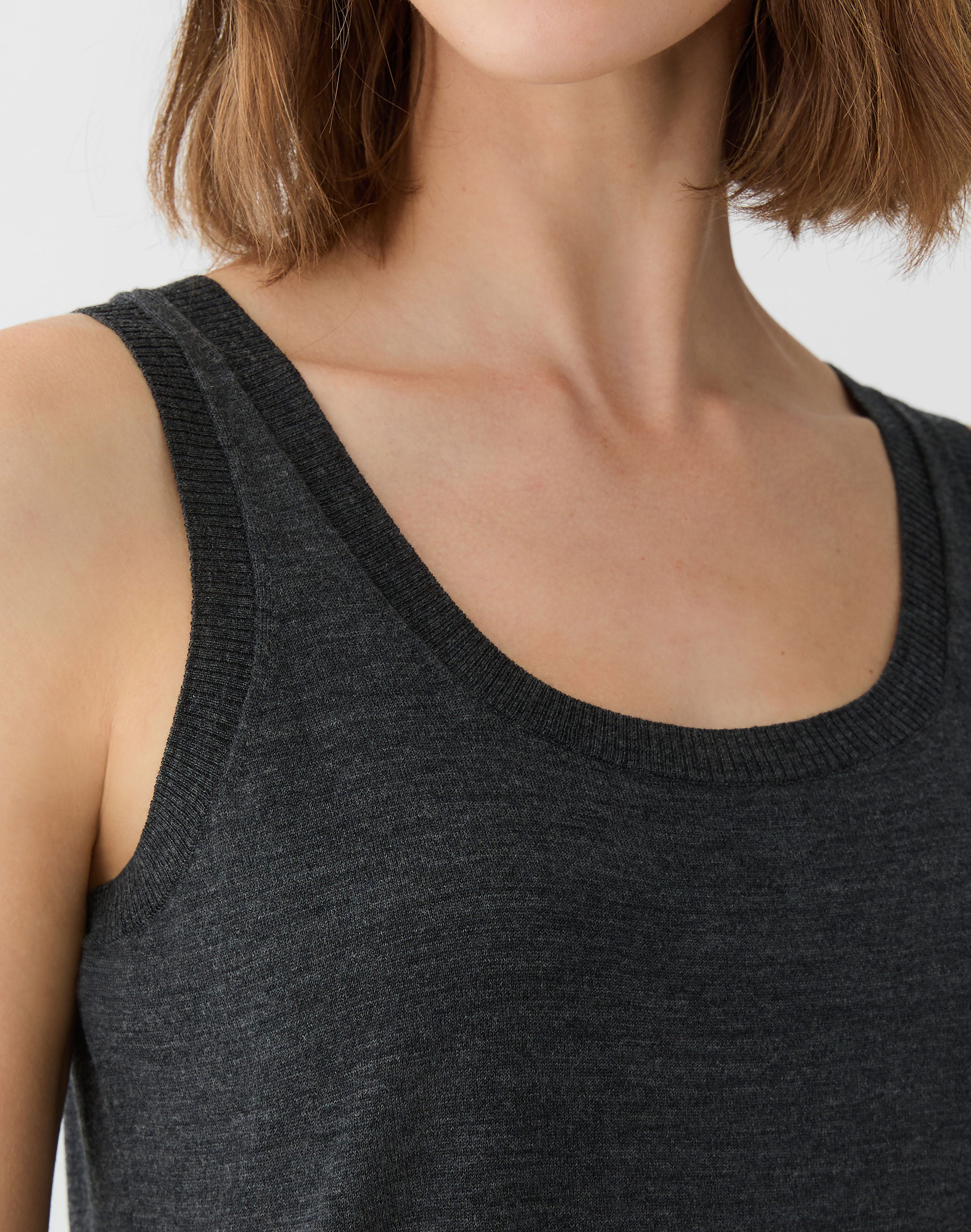 Plus-Size Superfine Merino Wool Sweater Tank