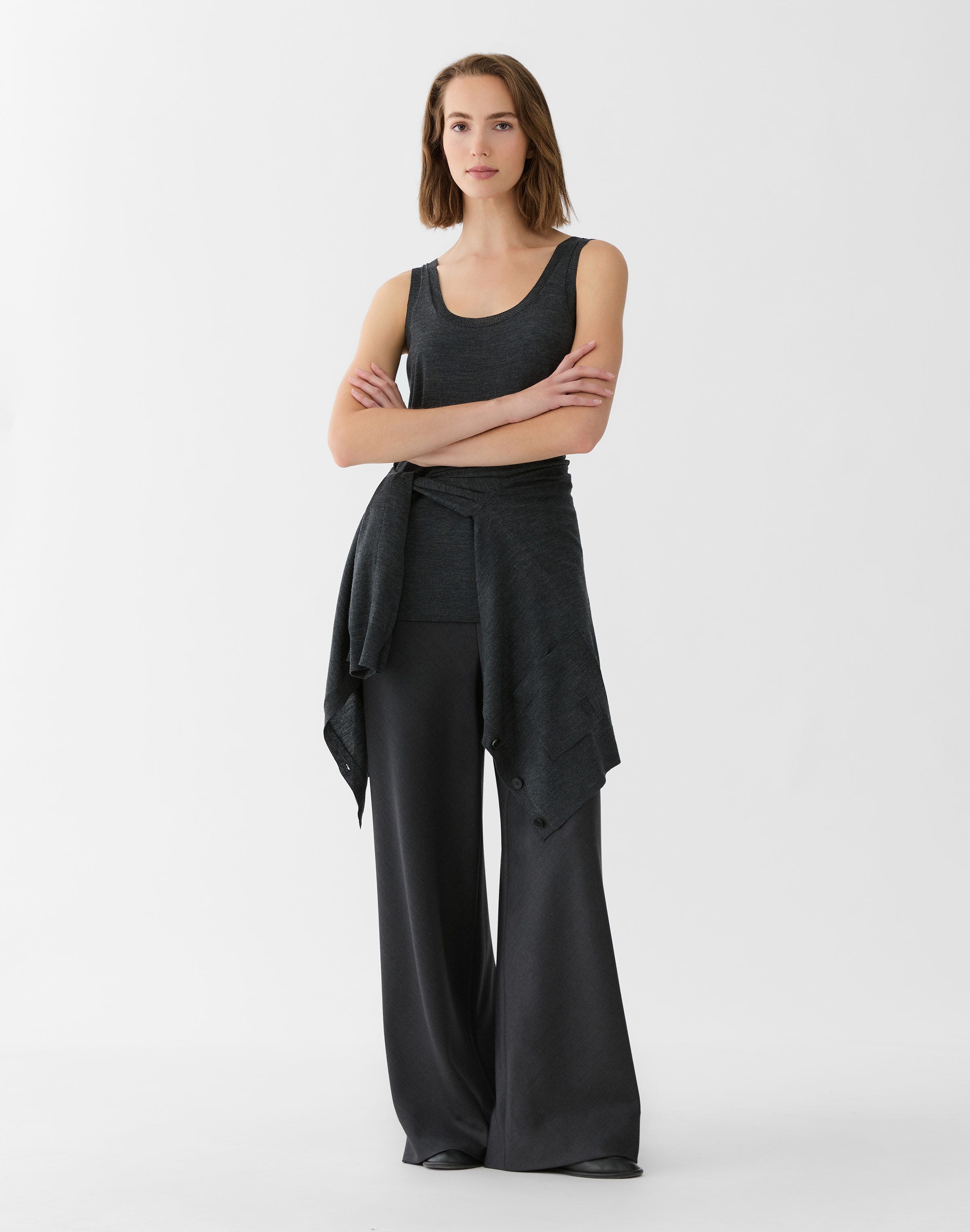 Plus-Size Superfine Merino Wool Sweater Tank