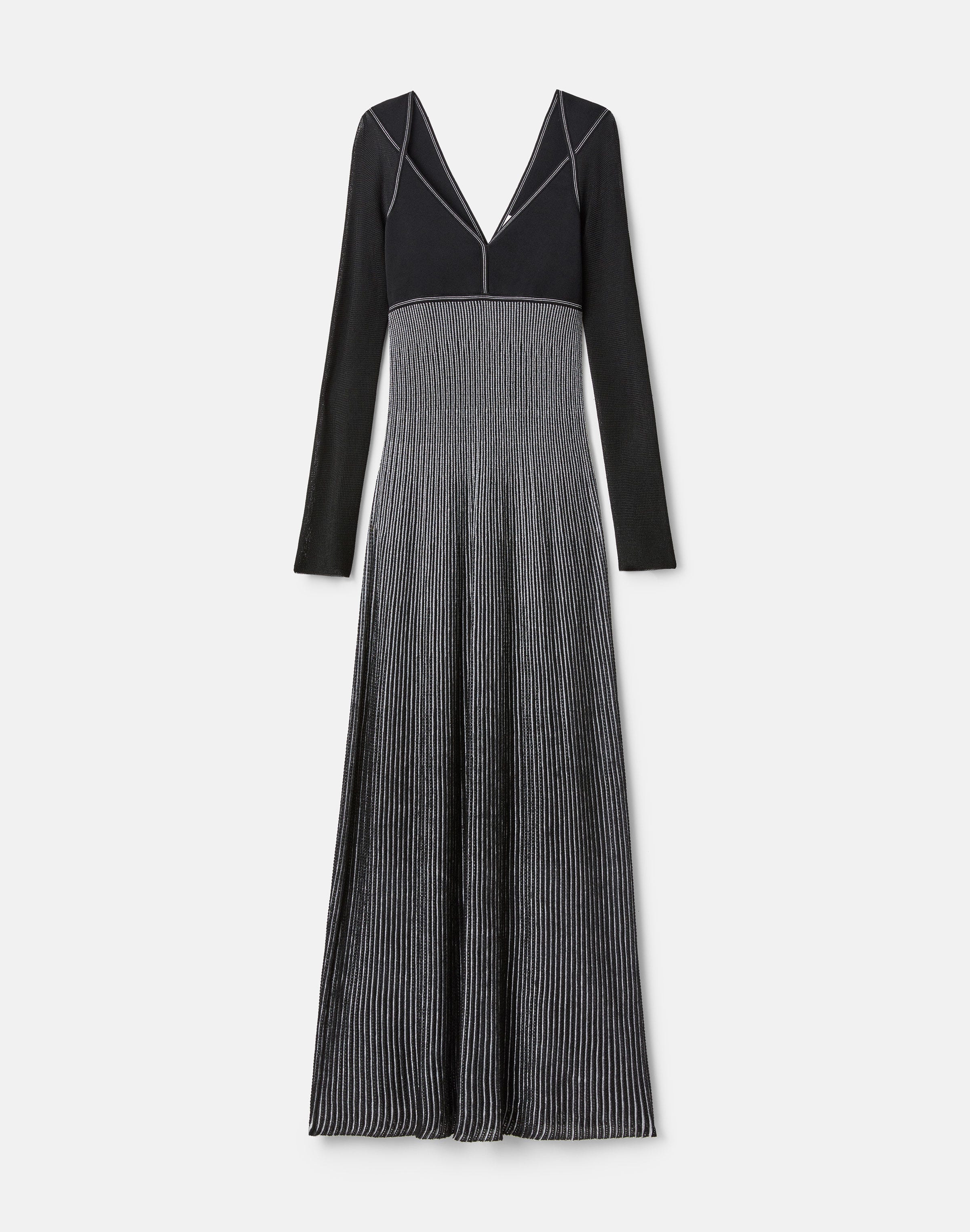 Metallic Shimmer Pointelle Knit Gown