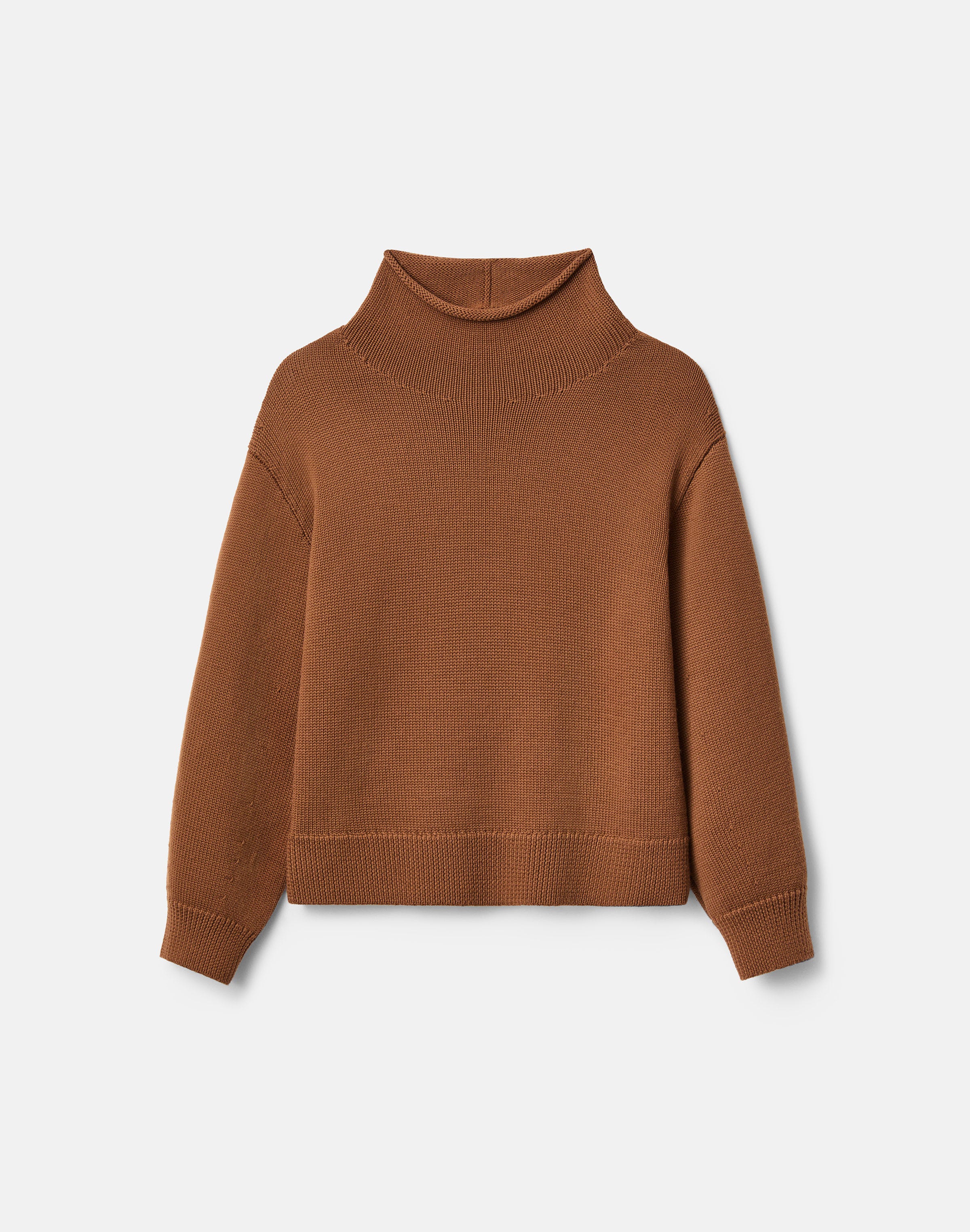 Lofty Merino Wool Funnel Neck Sweater