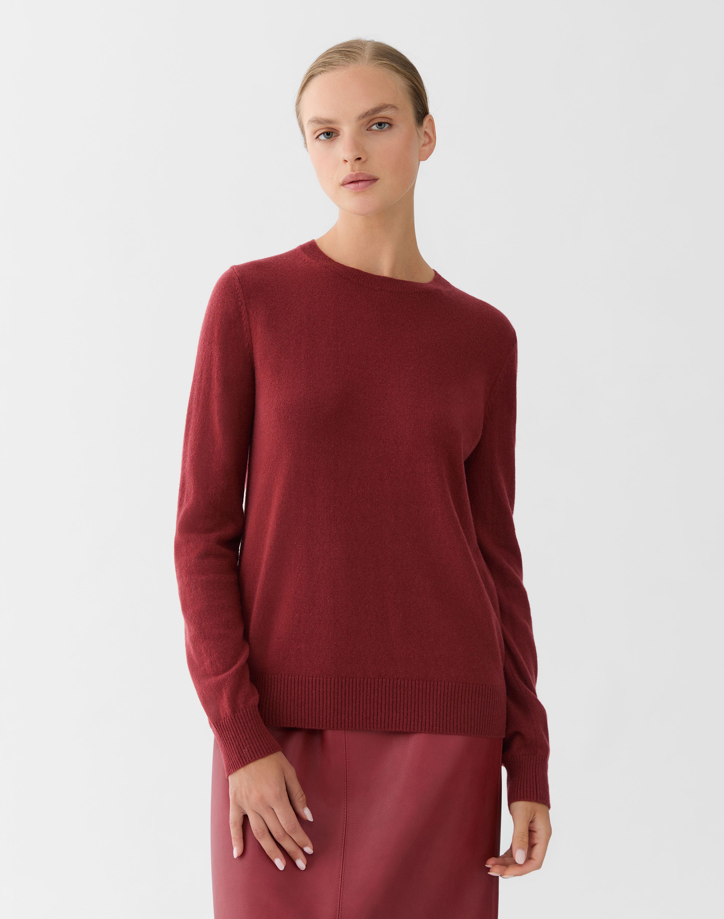 Cashmere Detachable Scarf Sweater