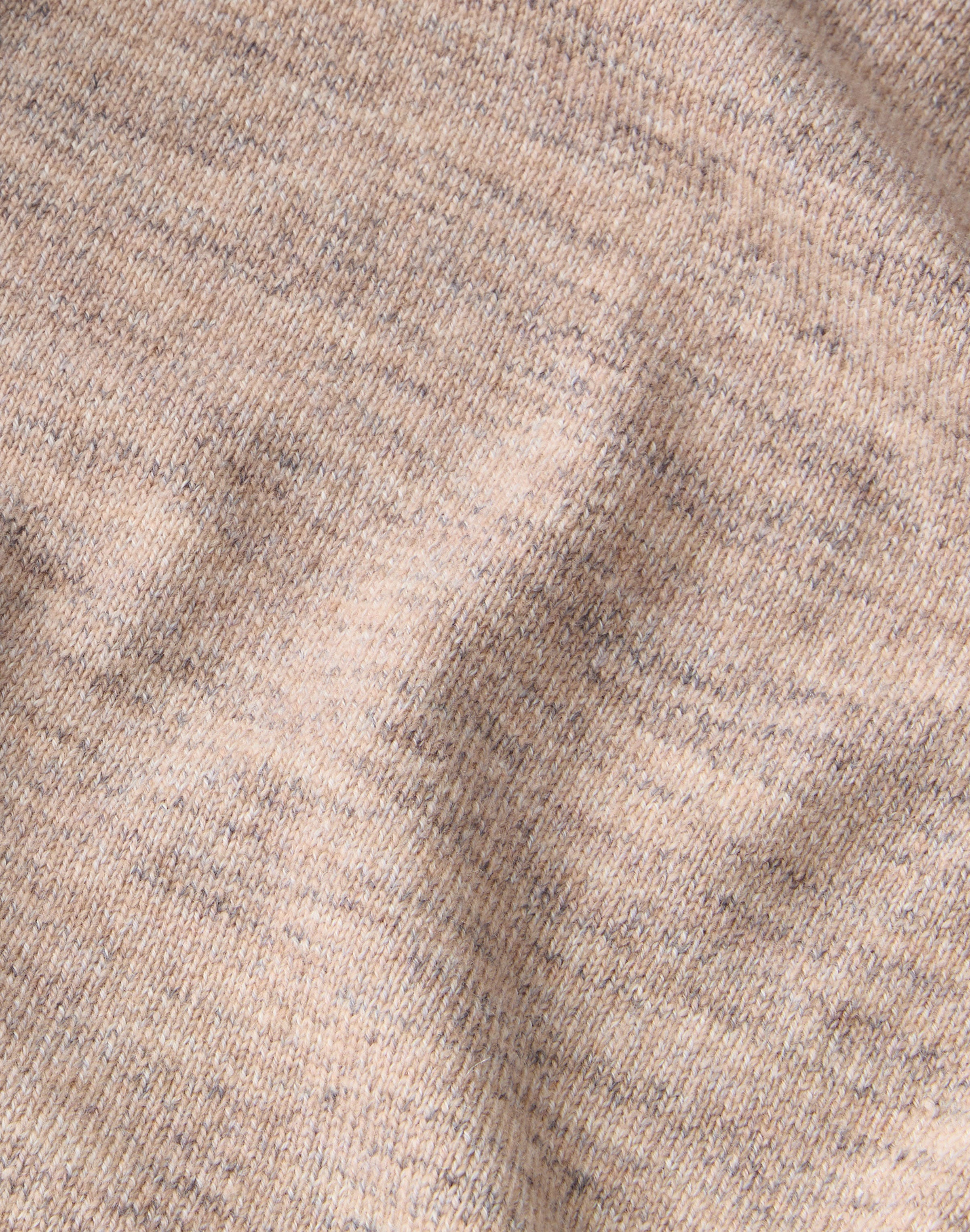 Wool-Cashmere Mouliné Button Front Cardigan