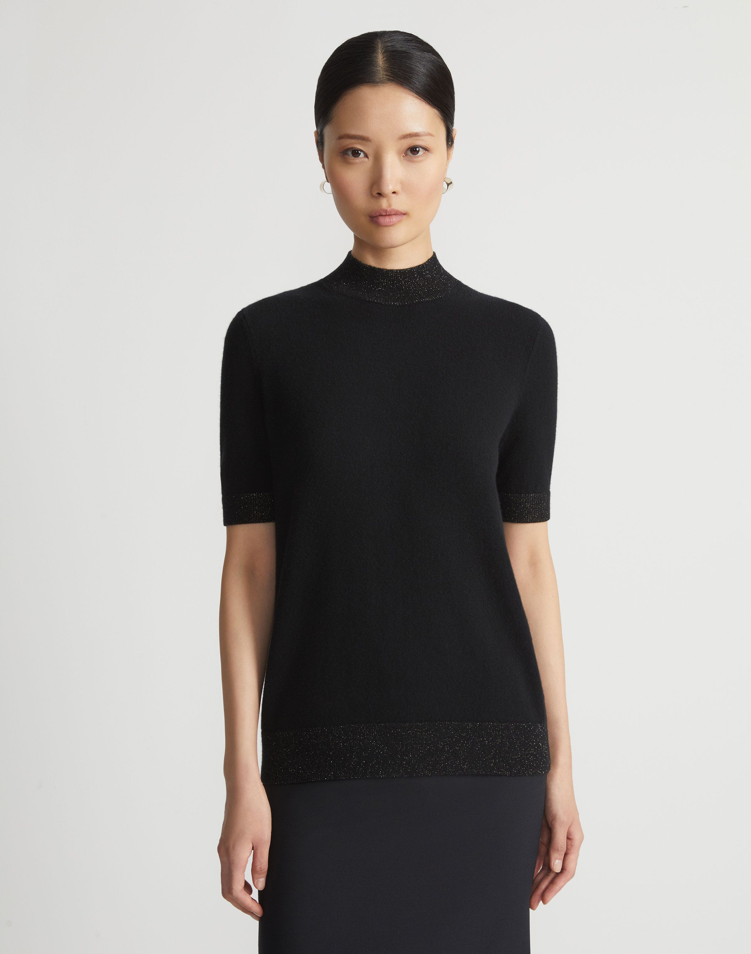 Plus-Size Cashmere Mockneck Sweater