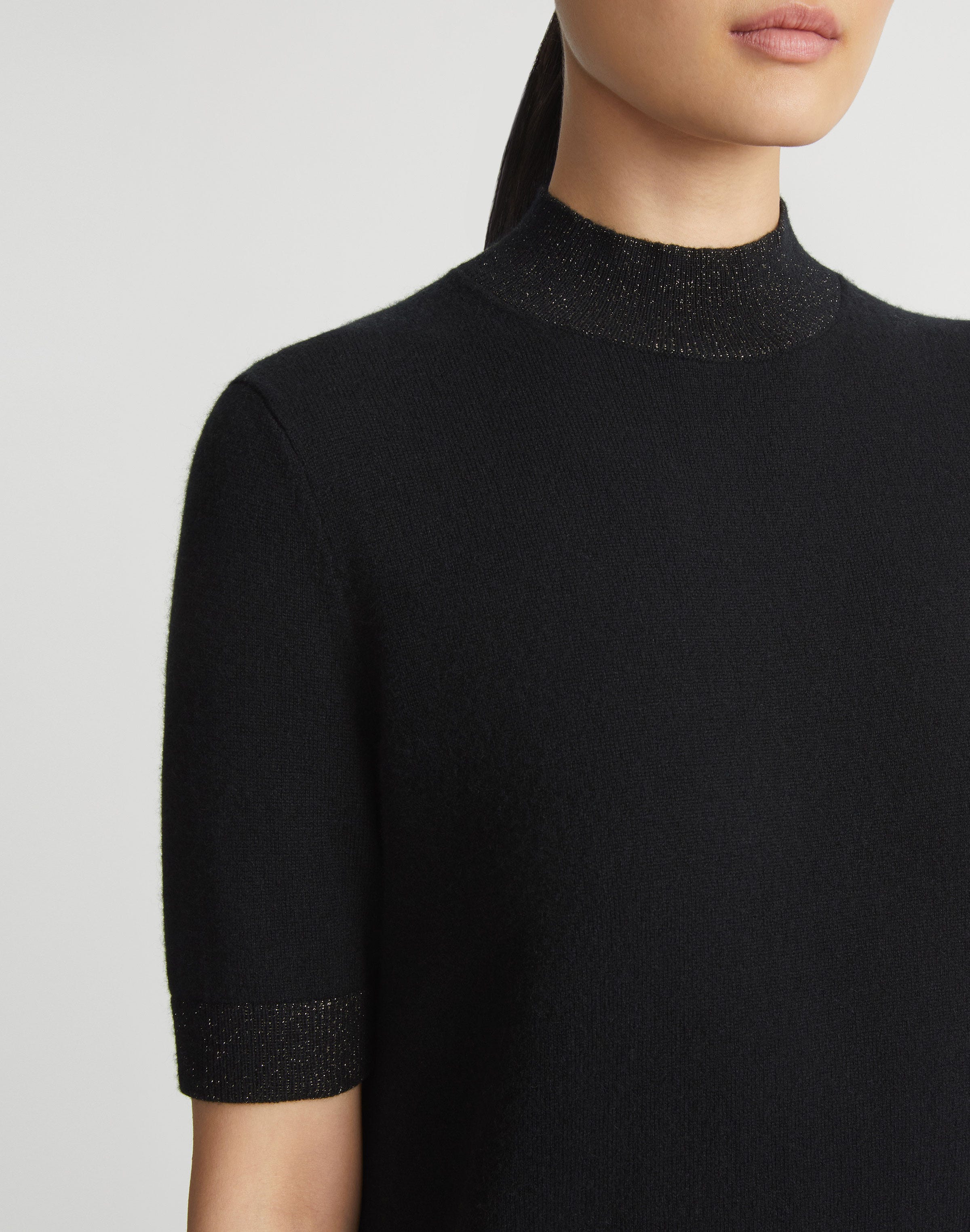 Plus-Size Cashmere Mockneck Sweater