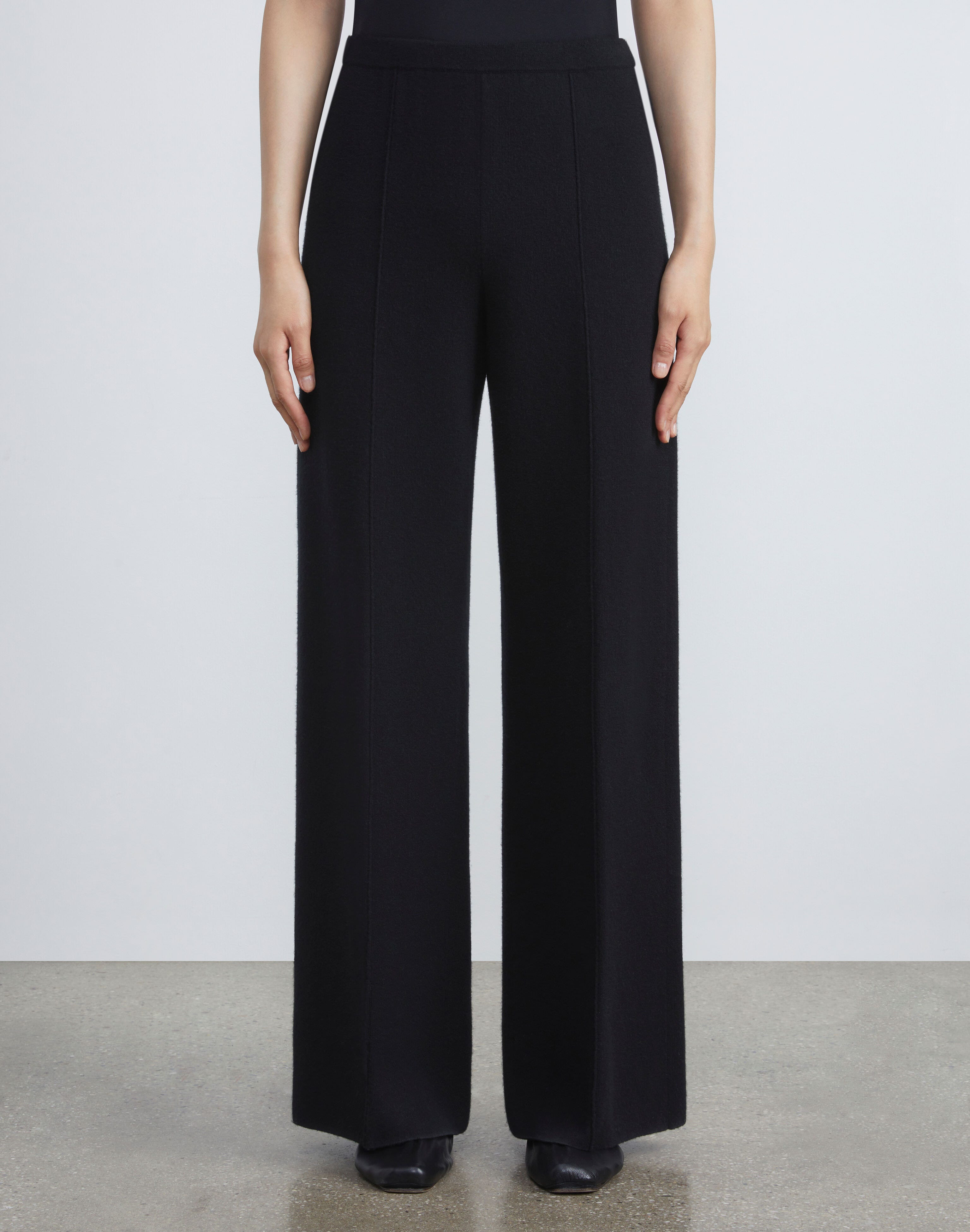 Cashmere-Silk Double Knit Pant