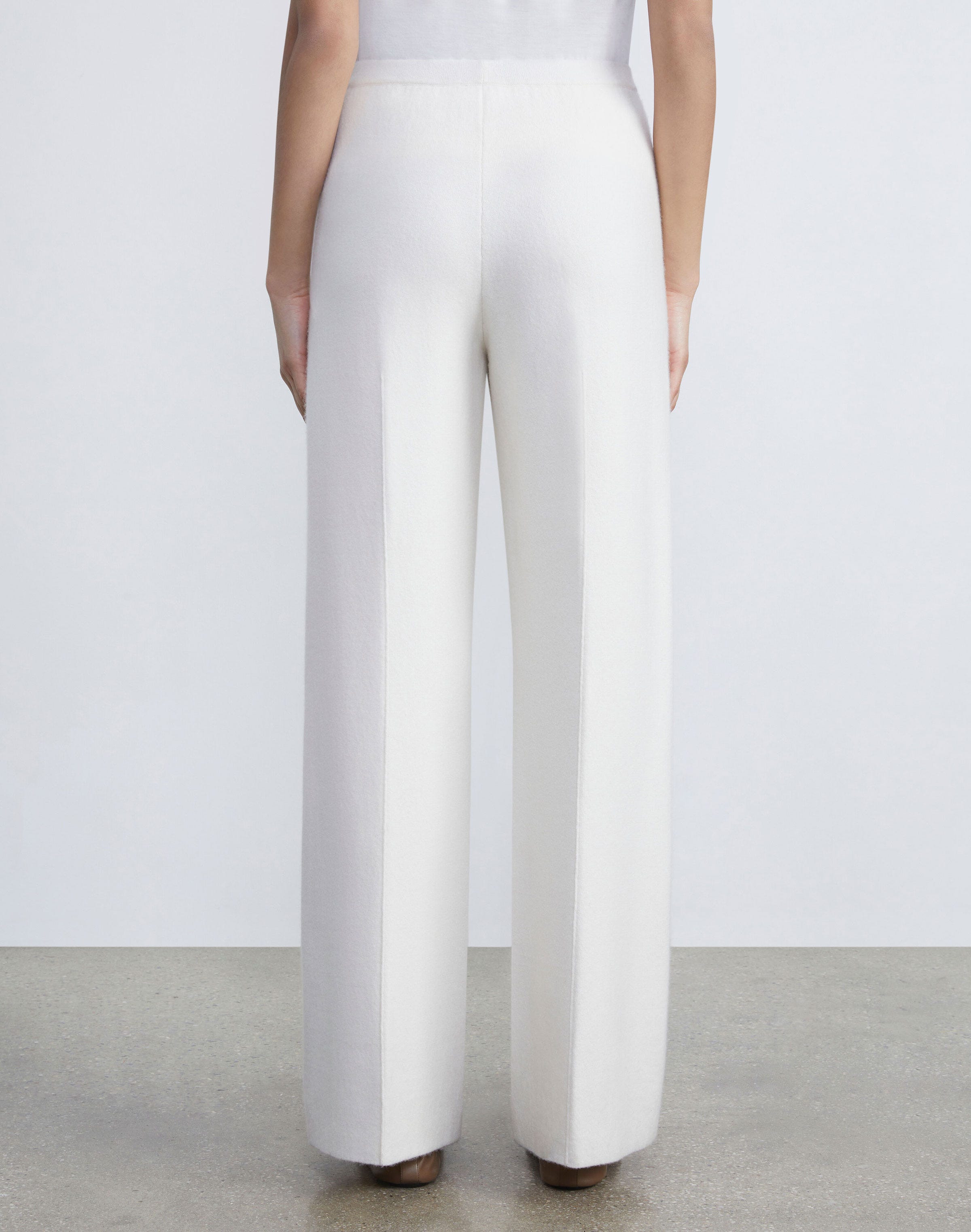 Plus-Size Cashmere-Silk Double Knit Pant